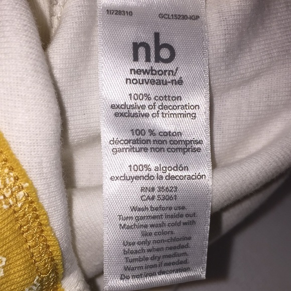 Carter’s Baby Infant Girls Newborn Diaper Shirt New with Tags NB - Picture 7 of 11